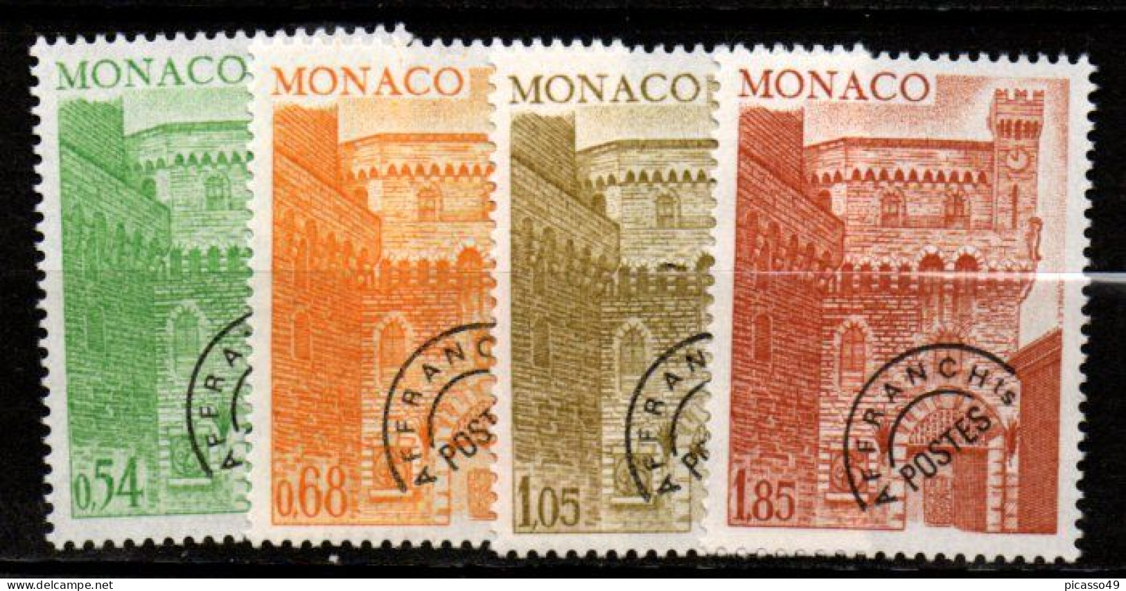 Monaco , Timbres Préoblitéré N° P46 A P49 ** - Voorafgestempeld