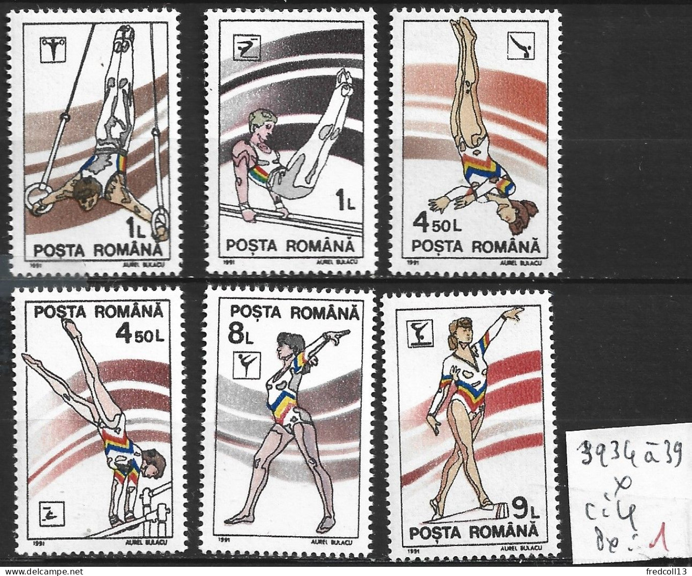 ROUMANIE 3934 à 39 * Côte 4 € - Unused Stamps