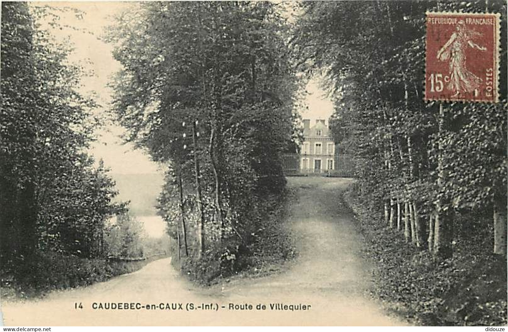 76 - Caudebec En Caux - Route De Villequier - Etat écornée - CPA - Voir Scans Recto-Verso - Caudebec-en-Caux