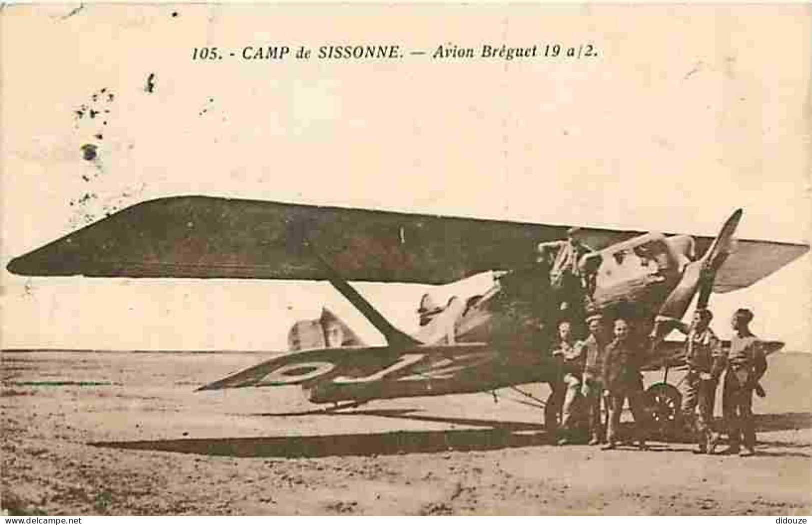 Avions - Camp De Sissonne - Avion Bréguet 19 A 2 - Animée - CPA - Voir Scans Recto-Verso - 1919-1938: Entre Guerres
