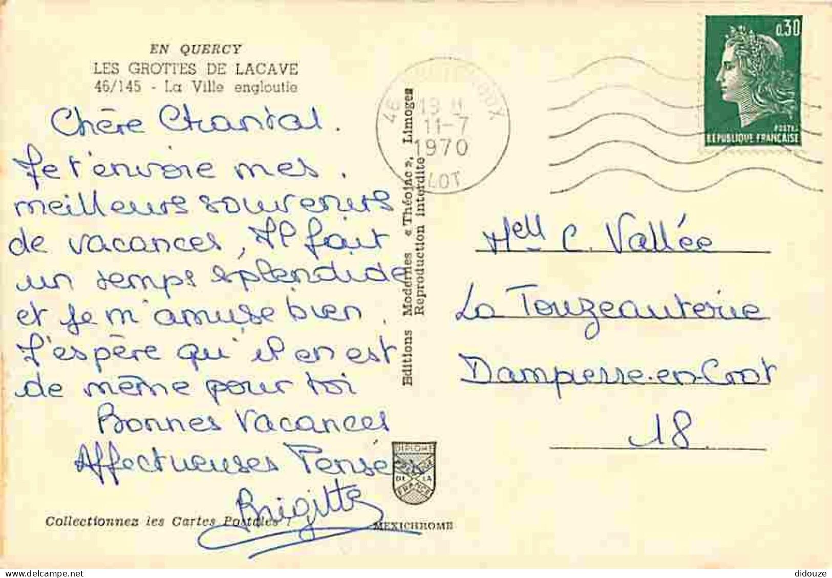 46 - Grottes De Lacave - La Ville Engloutie - CPM - Voir Scans Recto-Verso - Lacave