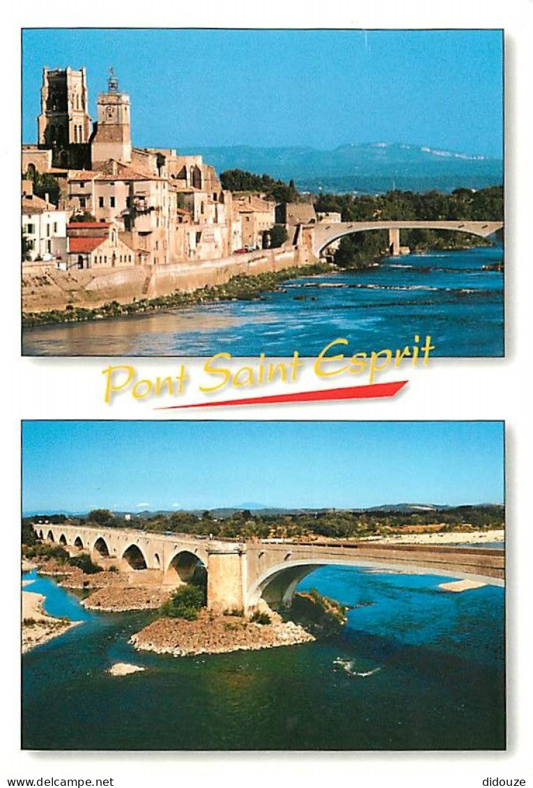 30 - Pont Saint Esprit - Multivues - Flamme Postale De Pont Saint Esprit - CPM - Voir Scans Recto-Verso - Pont-Saint-Esprit