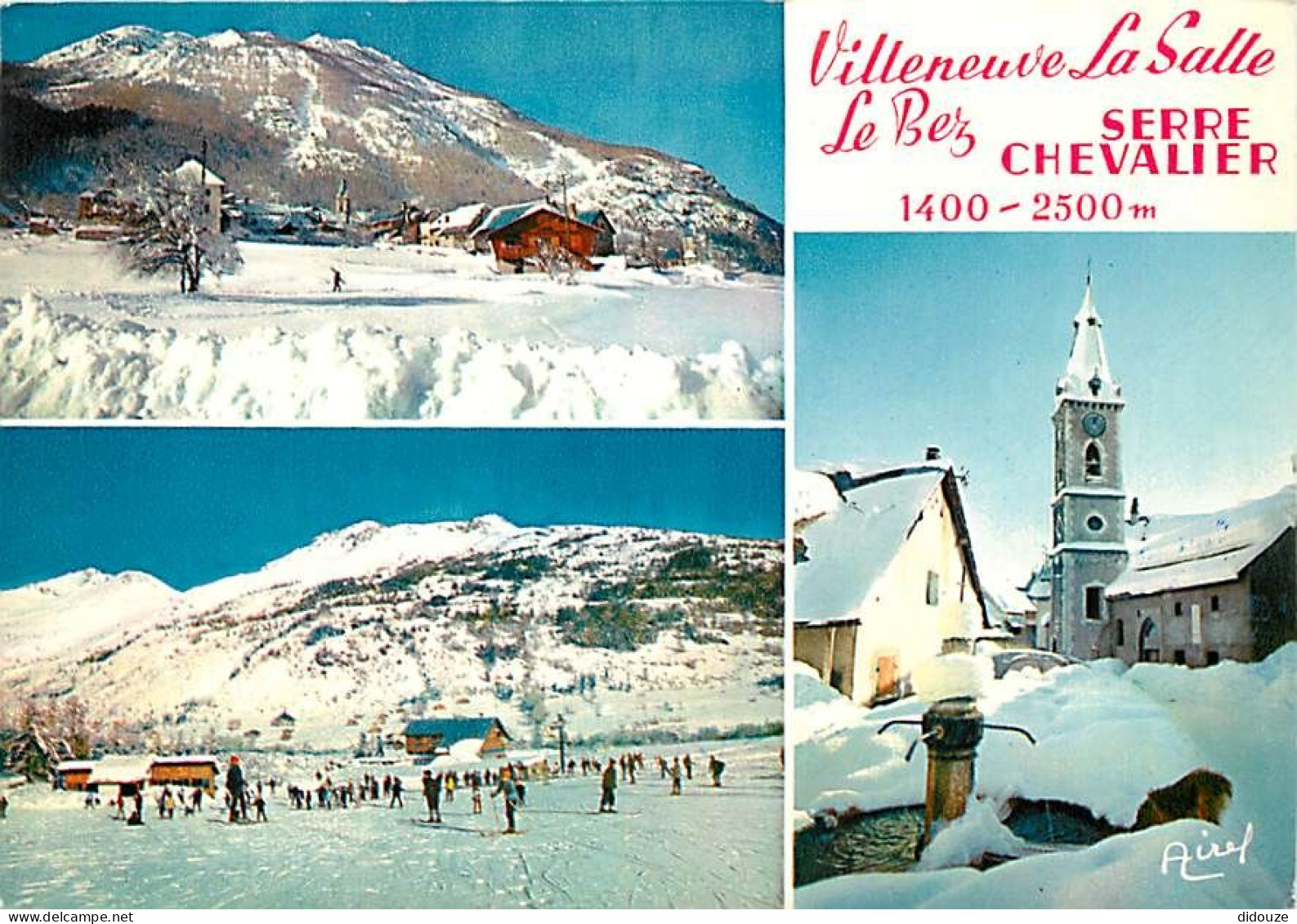 05 - Serre Chevalier - Villeneuve La Salle - Le Bez - Multivues - Hiver - Neige - CPM - Voir Scans Recto-Verso - Serre Chevalier