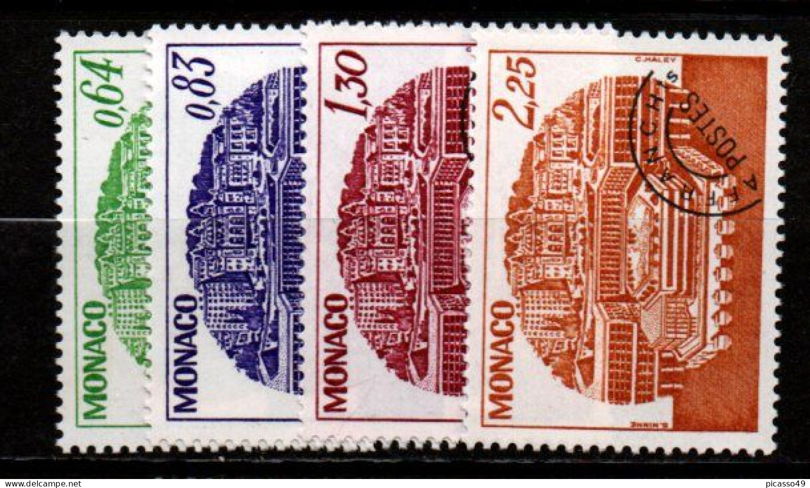 Monaco , Timbres Préoblitéré N° P58 A P61** - Precancels