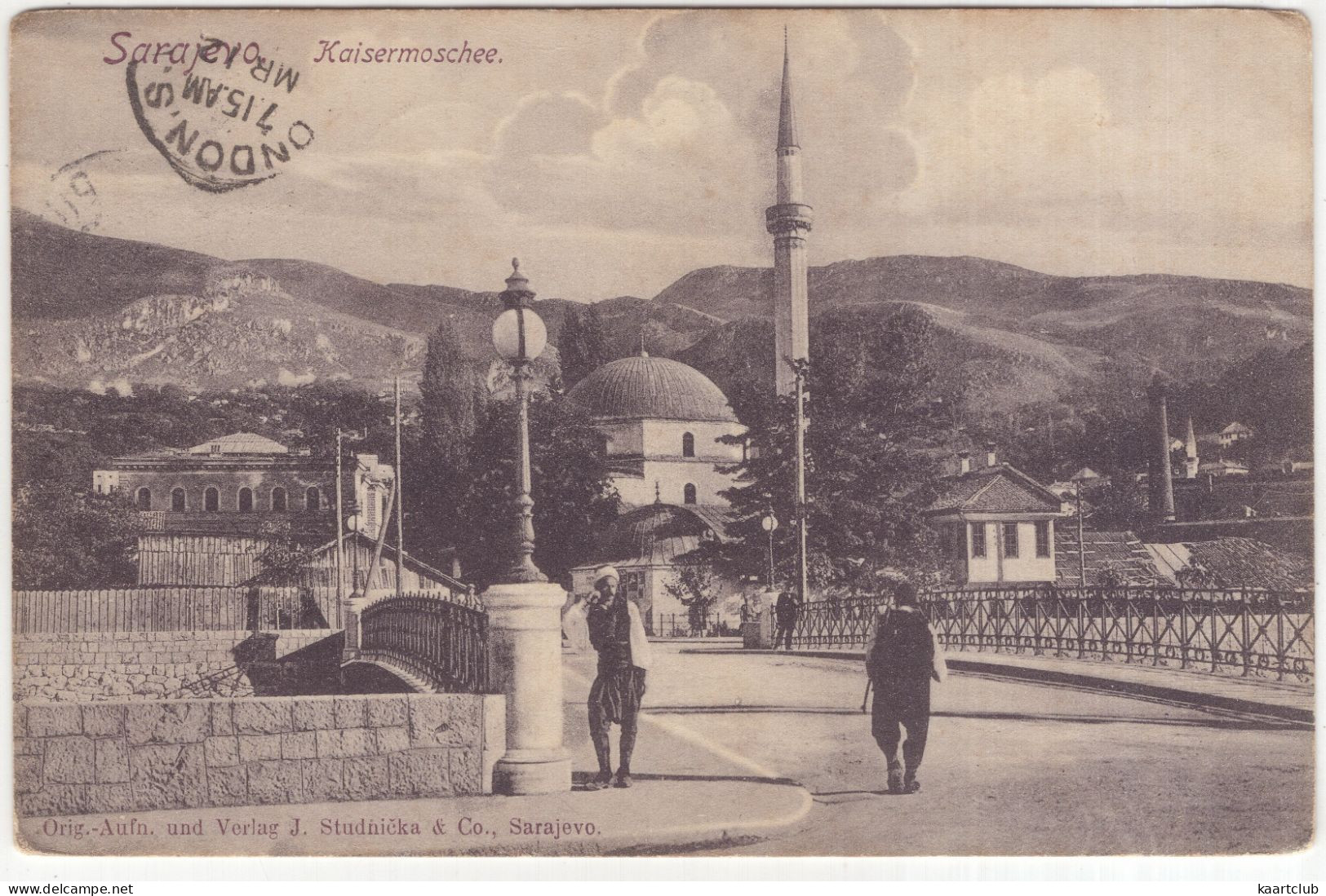 Sarajevo. Kaisermoschee  - (1906) - (Verlag J. Studnicka & Co., Sarajevo) - Bosnia And Herzegovina