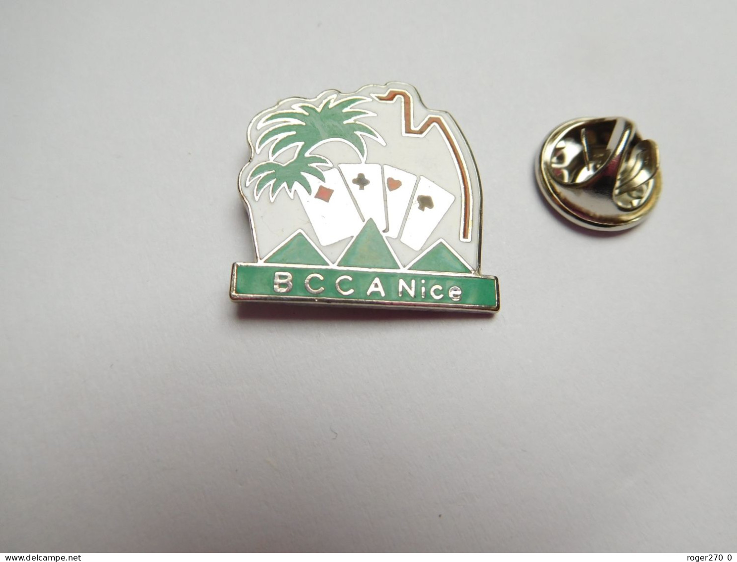 Beau Pin's En EGF , Jeu De Cartes , BCCA Nice , Alpes Maritimes , Palmier , Signé EIP - Jeux