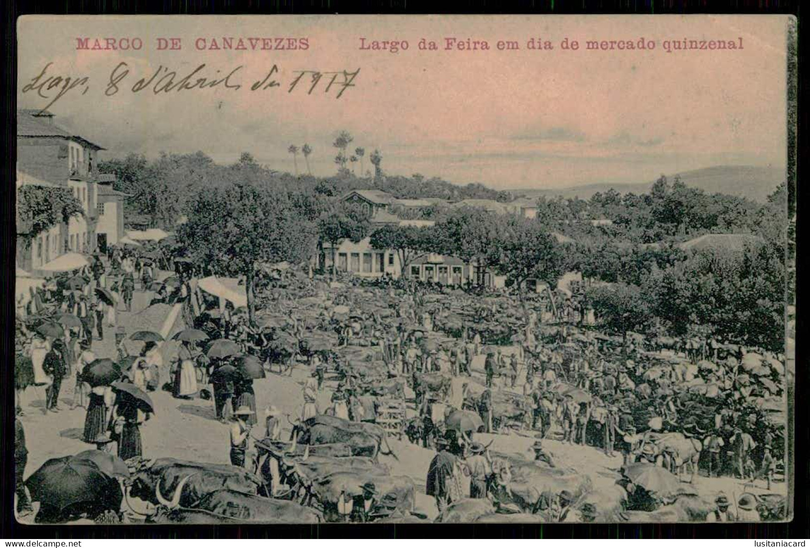 MARCO DE CANAVESES- FEIRAS MERCADOS- Largo Da Feira Em Dia De Mercado Quinzenal.( Ed. De Avelino Mesquita)carte Postale - Porto