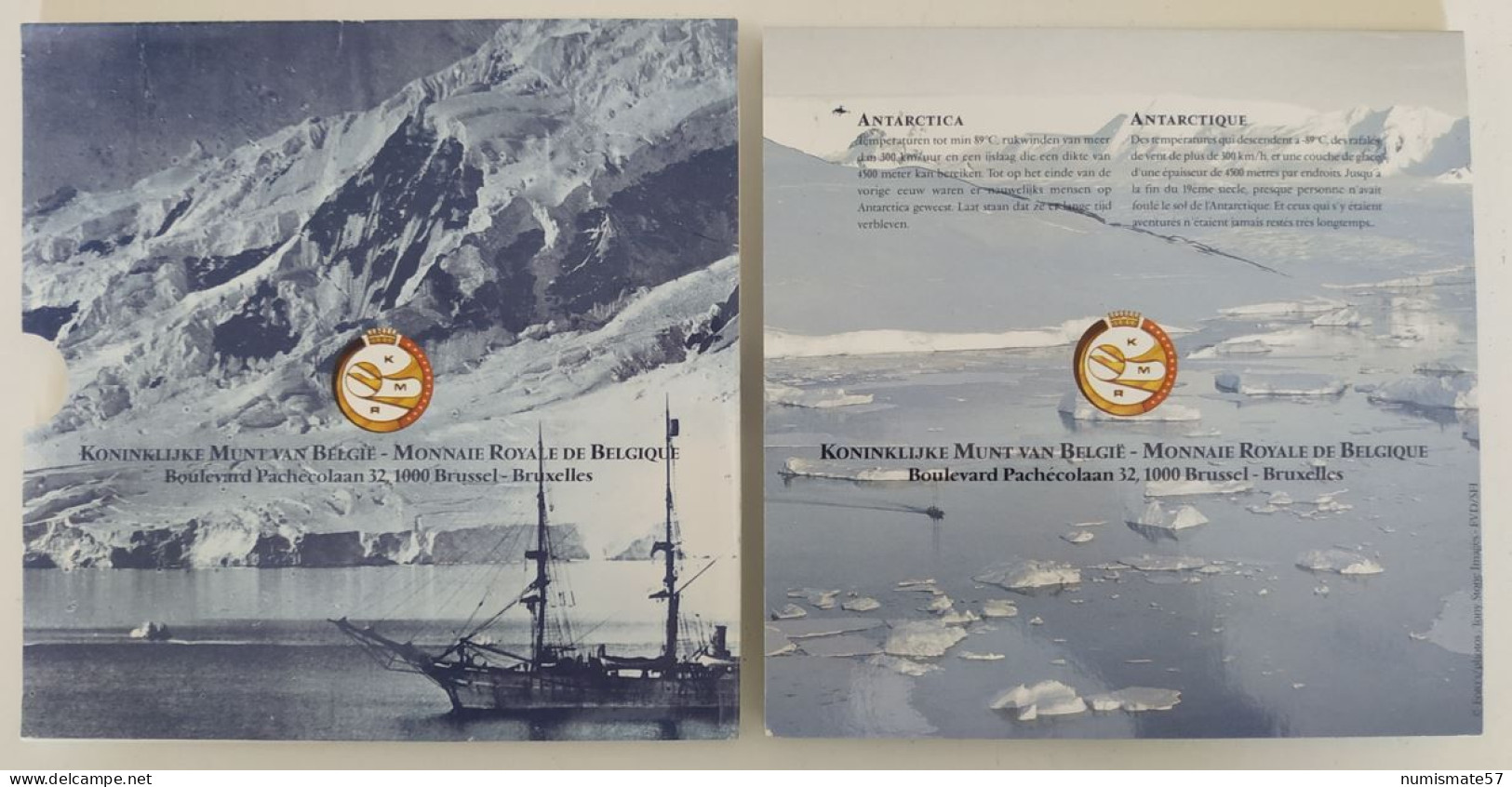 Coffret FDC BELGIQUE - Antartique - Antartica - 1997- 100ème Anniversaire De L'Expédition Belge - Adrien De Gerlache - FDC, BU, Proofs & Presentation Cases