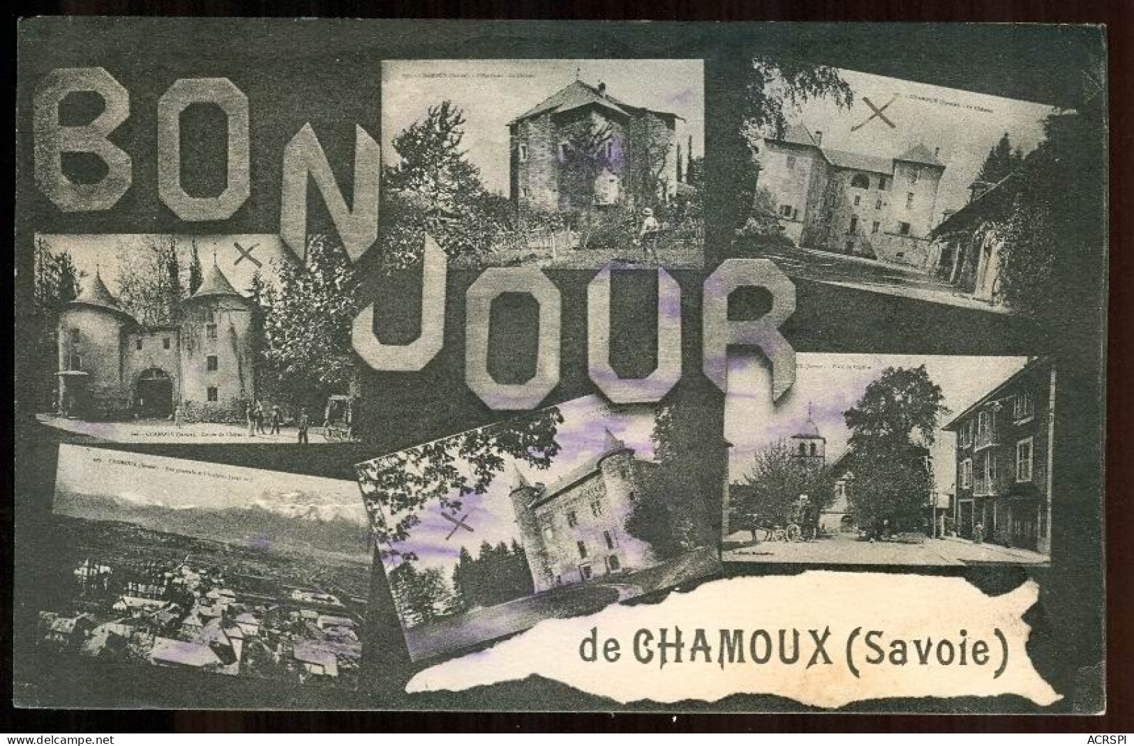 CHAMOUX SUR GELON  Un Bonjour De CHAMOUX  Carte Rare - Chamoux Sur Gelon