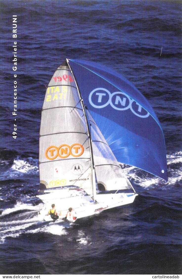 [MD9117] CPM - SERIE DI 5 CARTOLINE - BRUNI BIANCHETTI J24 MALGES 24 SENSINI - TNT - PERFETTE - Non Viaggiate - Voile