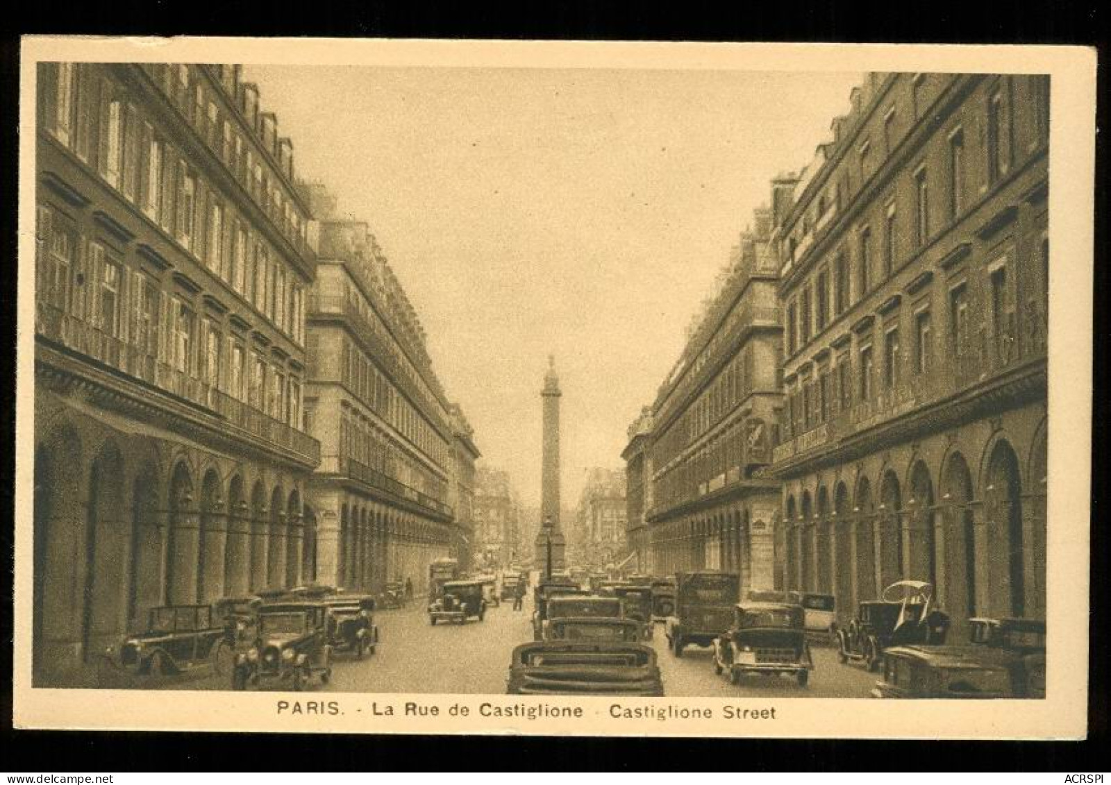 Rue De CASTIGLIONE édition A.LECOMTE Carte Rare - Arrondissement: 01