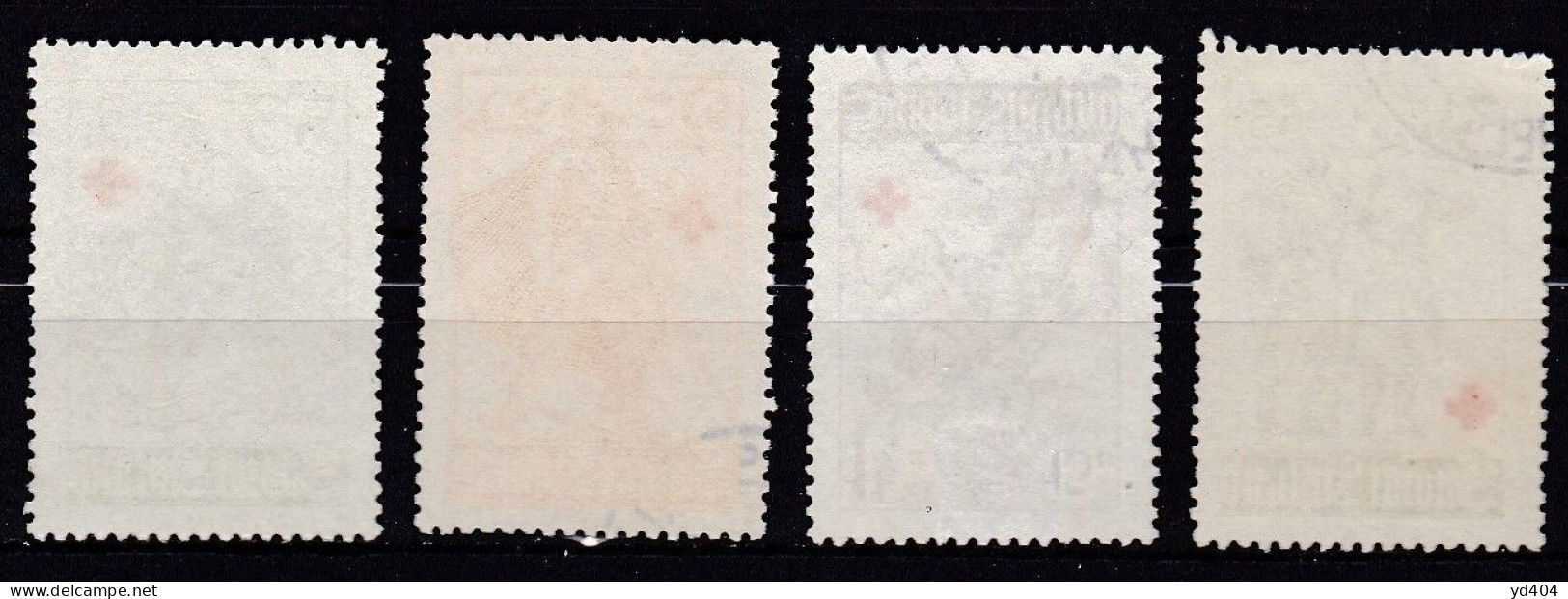 FI059 – FINLANDE – FINLAND – 1940 – RED CROSS FUND – SG 335/38 USED 14 € - Oblitérés