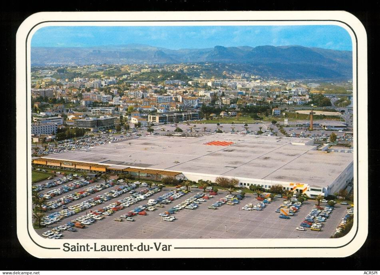 SAINT LAURENT DU VAR  Le Centre Commercial Cap3000 En 1985 édition La Cigogne Photo G.Chassagne Carte Rare - Saint-Laurent-du-Var