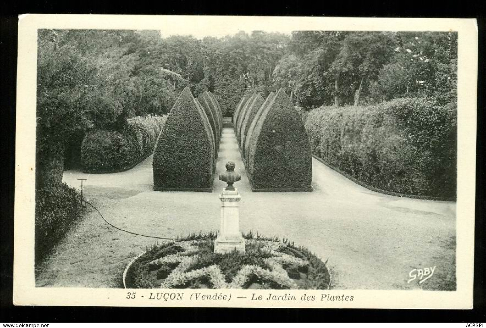 LUCON Le Jardin Des Plantes édition Gaby Carte Rare - Lucon