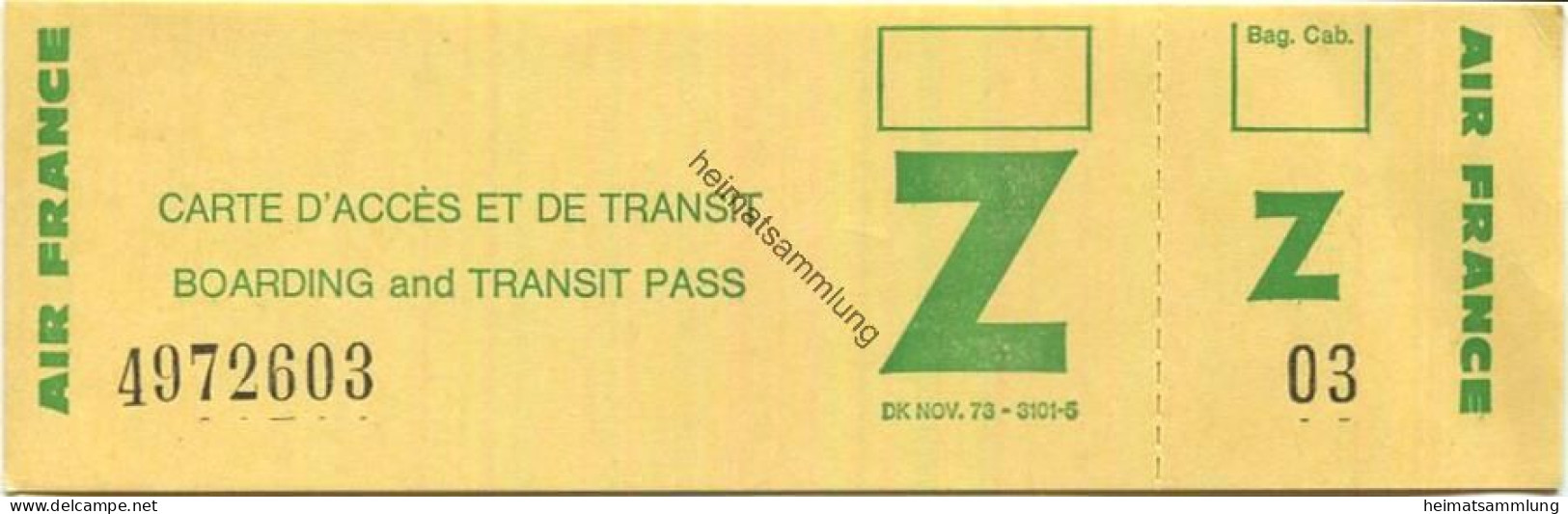 Boarding And Transit Pass - Air France - Tarjetas De Embarque