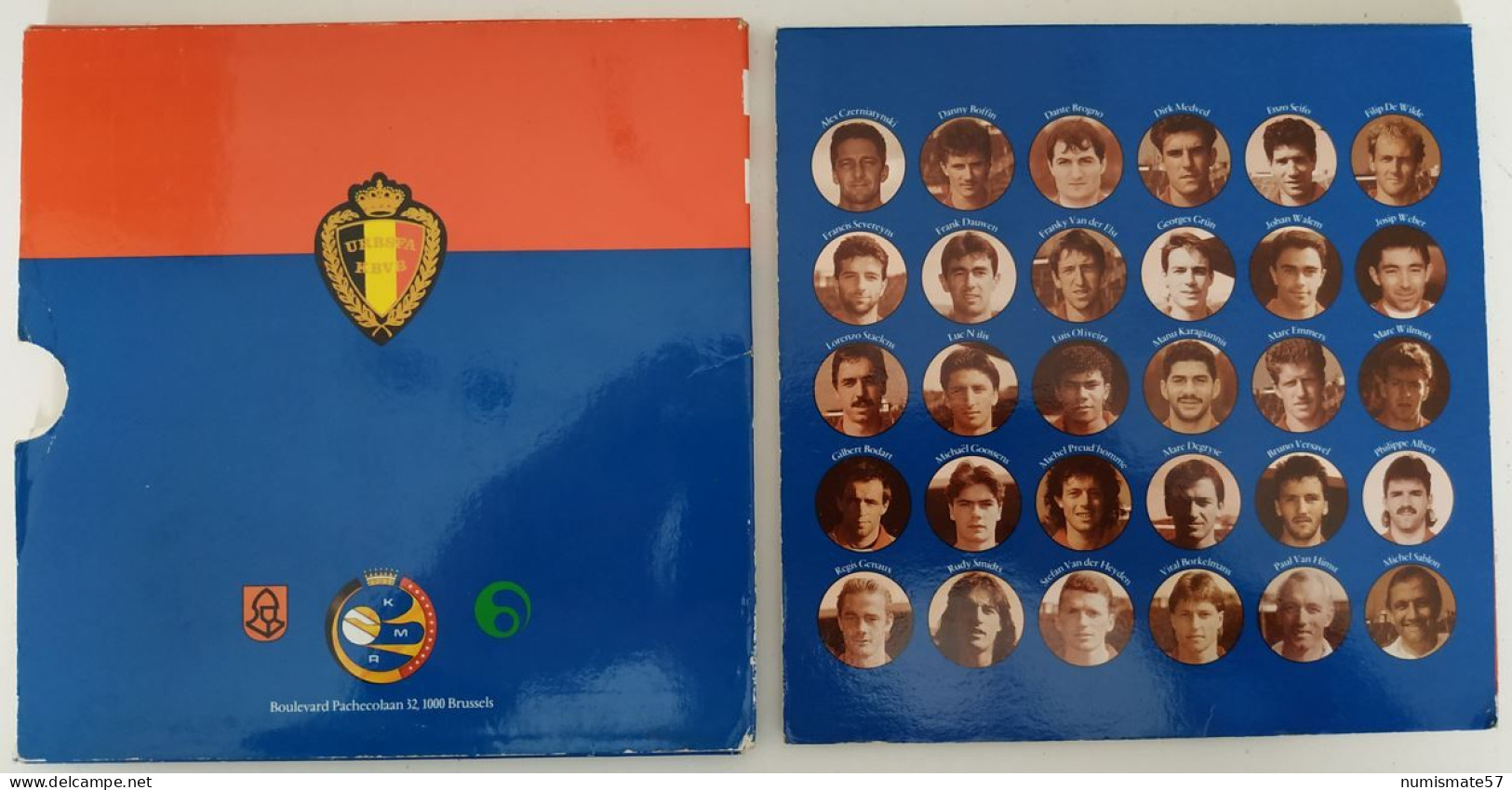 Coffret FDC BELGIQUE - UNITED - 1994 - ( Football - Diables Rouges ) - FDC, BU, Proofs & Presentation Cases