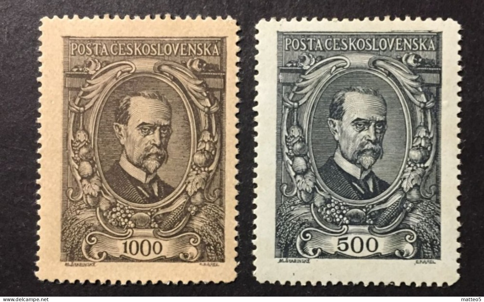 1920  Czechoslovakia - Tomas Garrigue Masaryk - President  - Unused ( Mint Hinged ) - Neufs