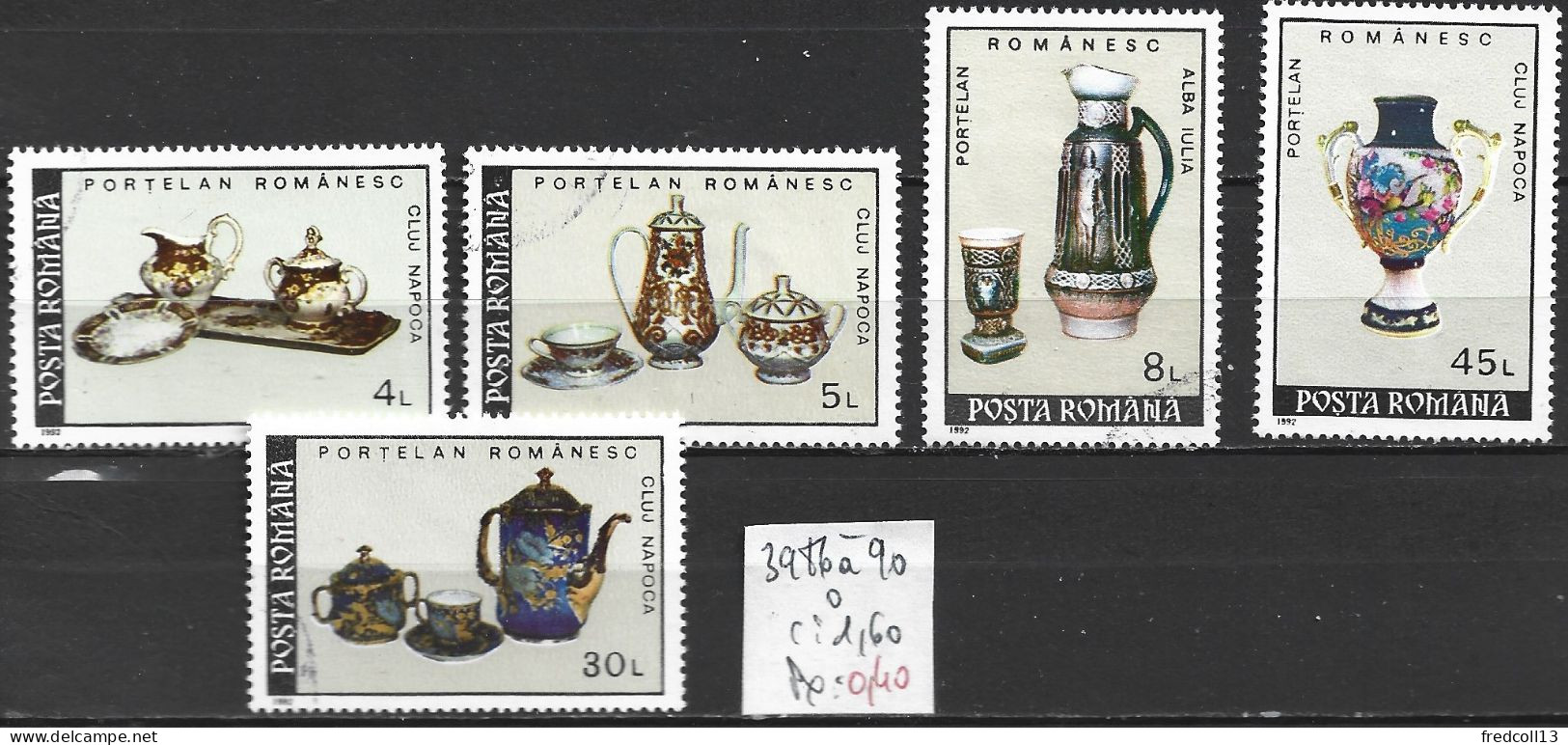 ROUMANIE 3986 à 92 Oblitérés Côte 1.60 € - Used Stamps