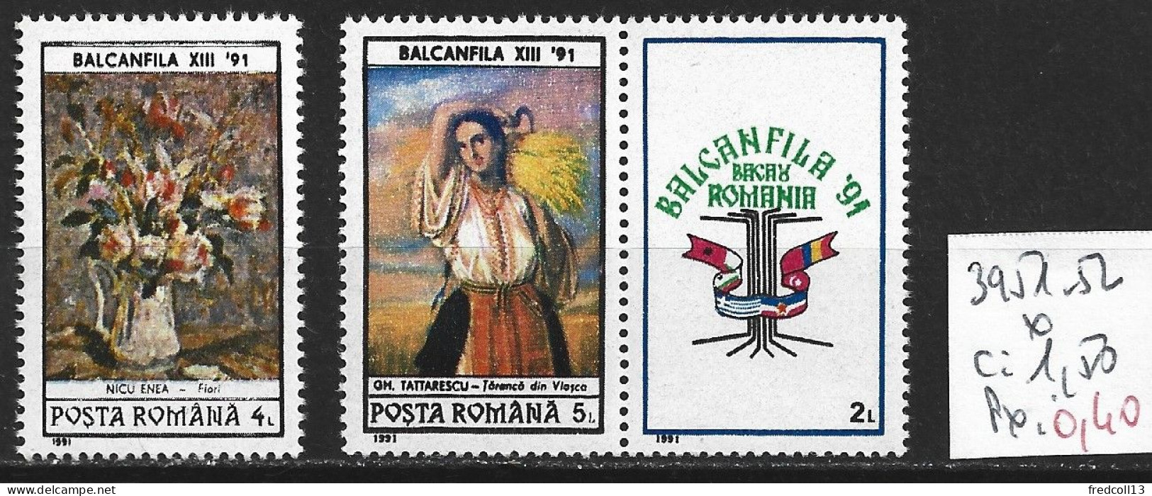 ROUMANIE 3951-52 * Côte 1.50 € - Unused Stamps