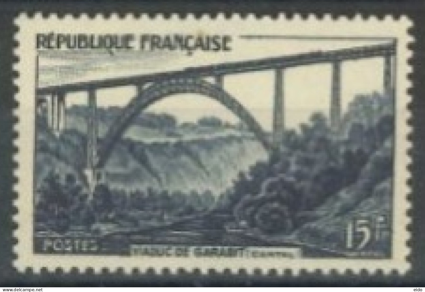 FRANCE. - 1952 - THE GARABIT RAILWAY BRIDGE STAMP, # 928, UMM (**). - Neufs