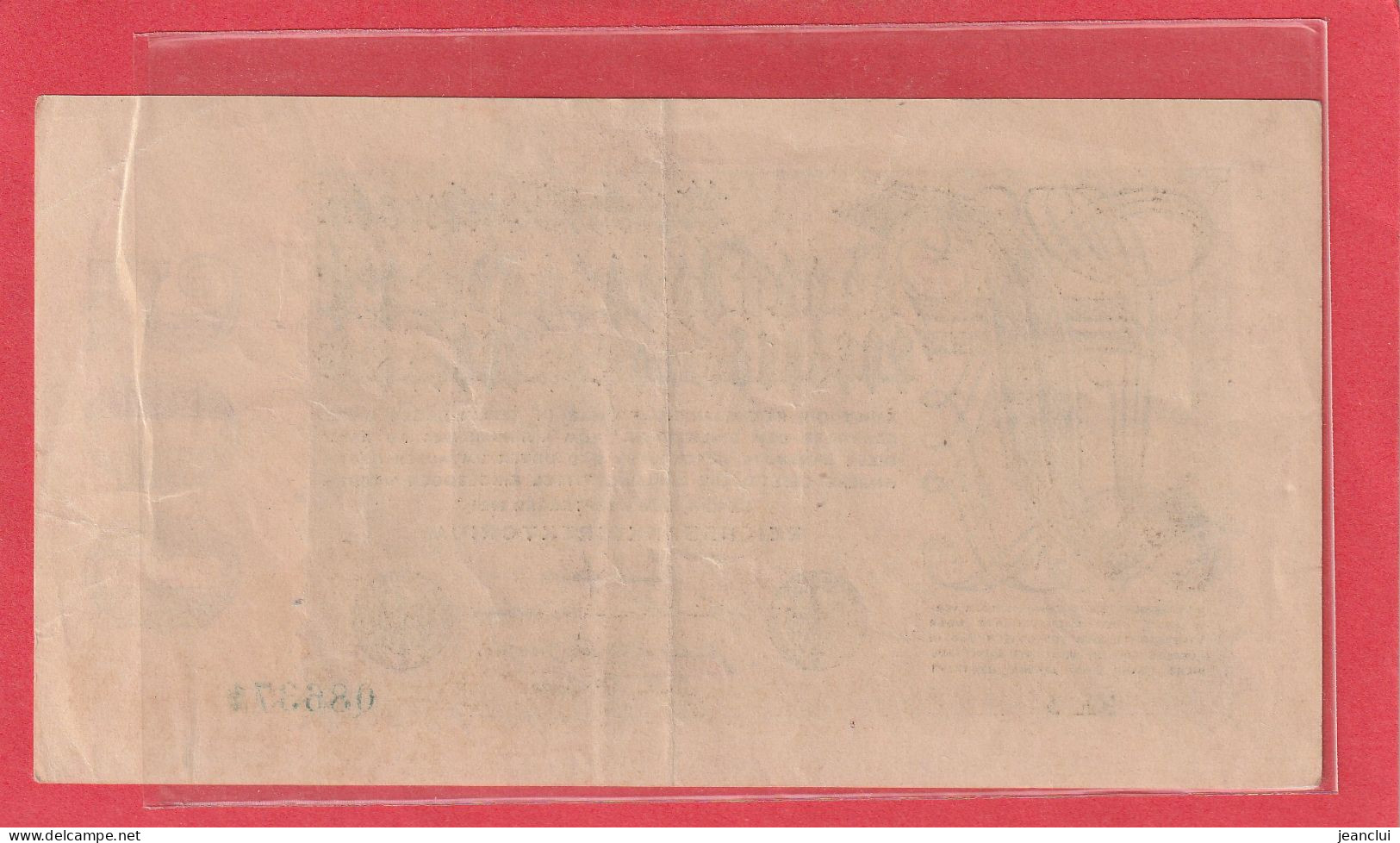 REICHSBANKNOTE .  500.000.000 MARK  .  1-9-1923  .  N°  086370 - 500 Mio. Mark