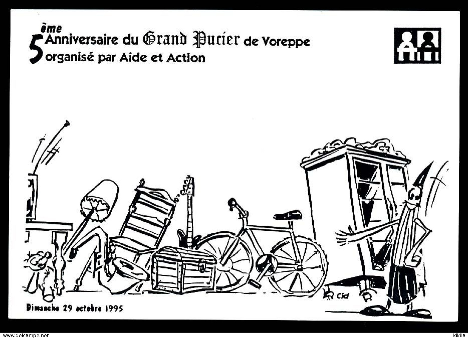 CPSM / CPM 10.5 X 15 Isère VOREPPE 5° Anniversaire Du Grand Pucier 29-10-1995 Illustrateur Cid - Voreppe