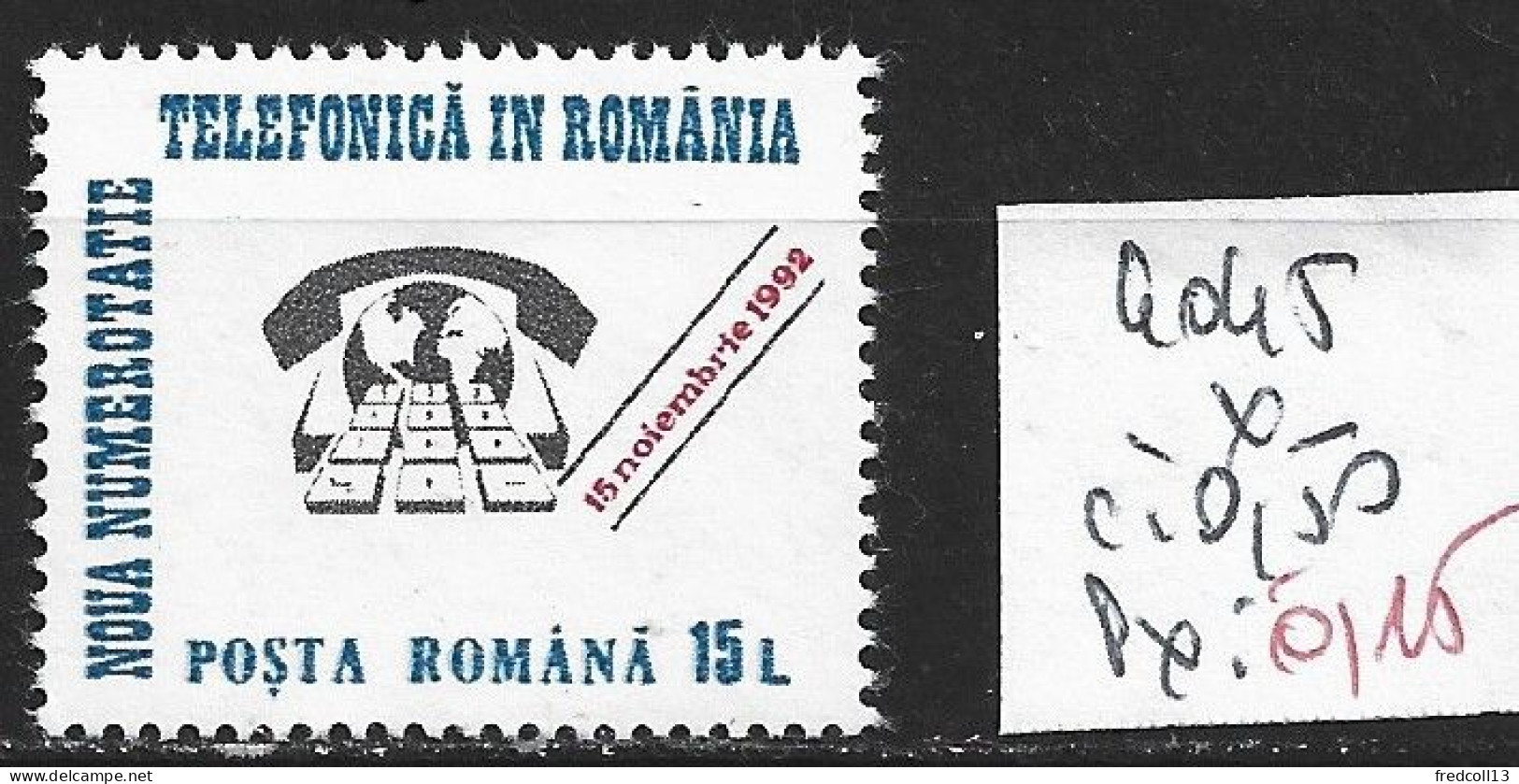 ROUMANIE 4045 * Côte 0.50 € - Unused Stamps