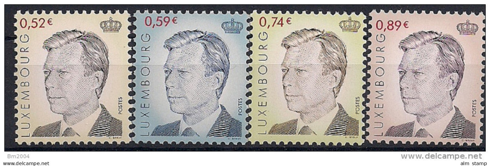 2002  Luxemburg Mi. 1570-3**MNH   Großherzog Henri - Unused Stamps