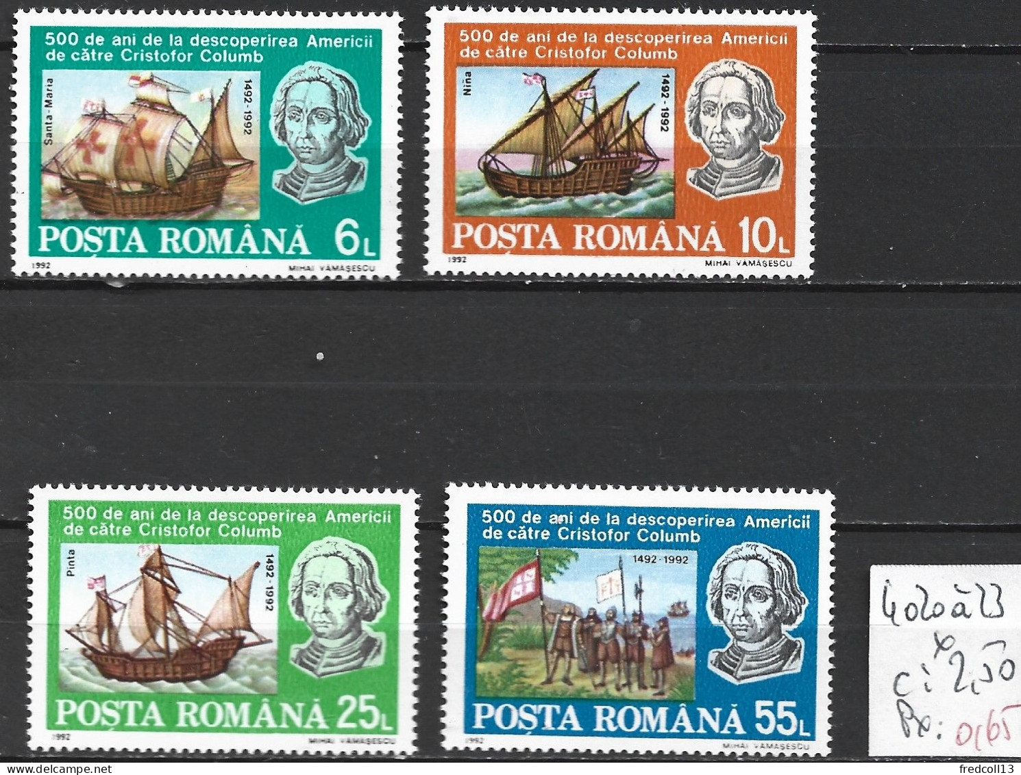 ROUMANIE 4020 à 23 * Côte 2.50 € - Unused Stamps