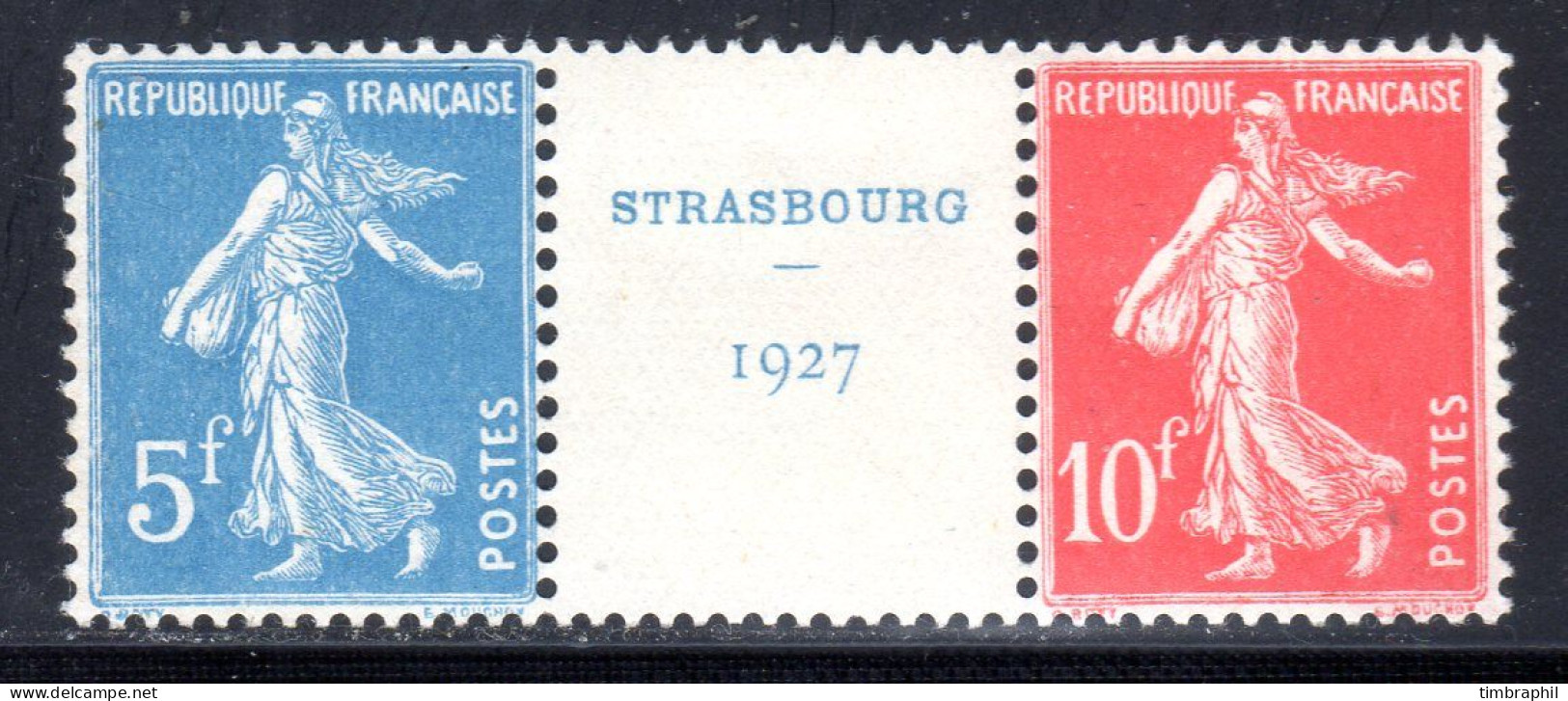 N° 242A (EXPO Strasbourg 1927) Neuf** LUXE:  COTE= 1200 € - Neufs