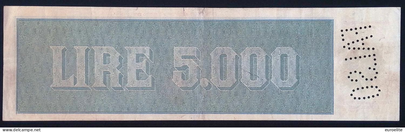 FALSO D'EPOCA- Repubblica Italiana - 5000 Lire Titolo Provvisorio (Testina) - 12/07/1947 - MOLTO RARA (R2) - 2.000 Lire