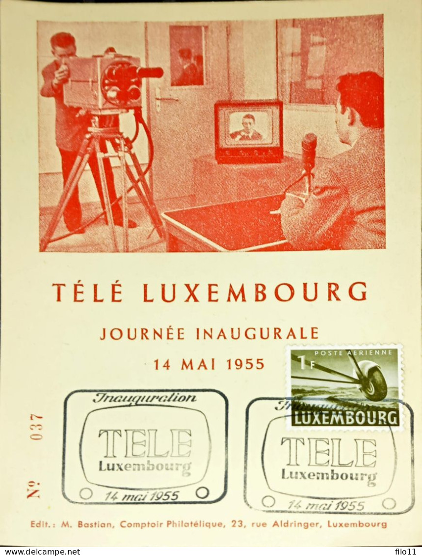 Télé Luxembourg Journée Inaugurale 14 Mai 1955. - Petingen