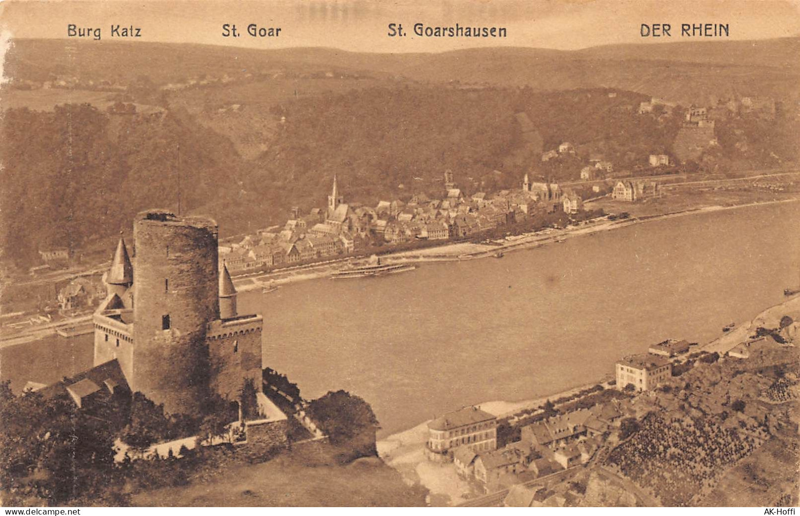 Sankt Goar Am Rhein, Burg Katz Und Sankt Goarshausen - St. Goar