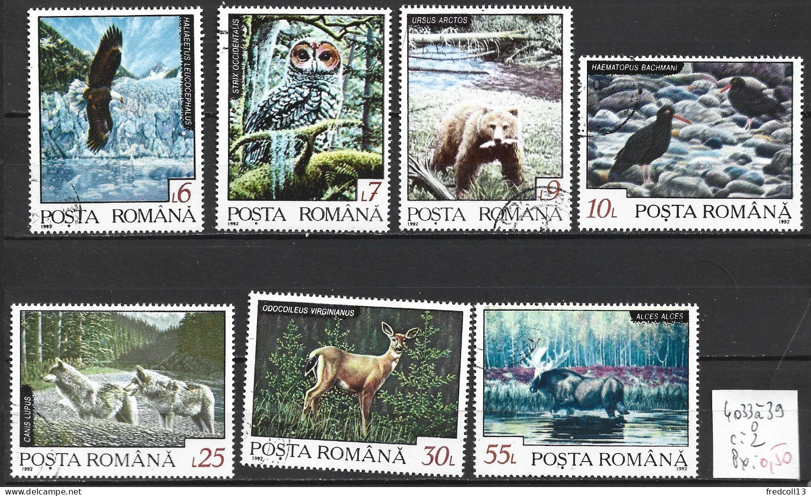 ROUMANIE 4033 à 39 Oblitérés Côte 2 € - Used Stamps