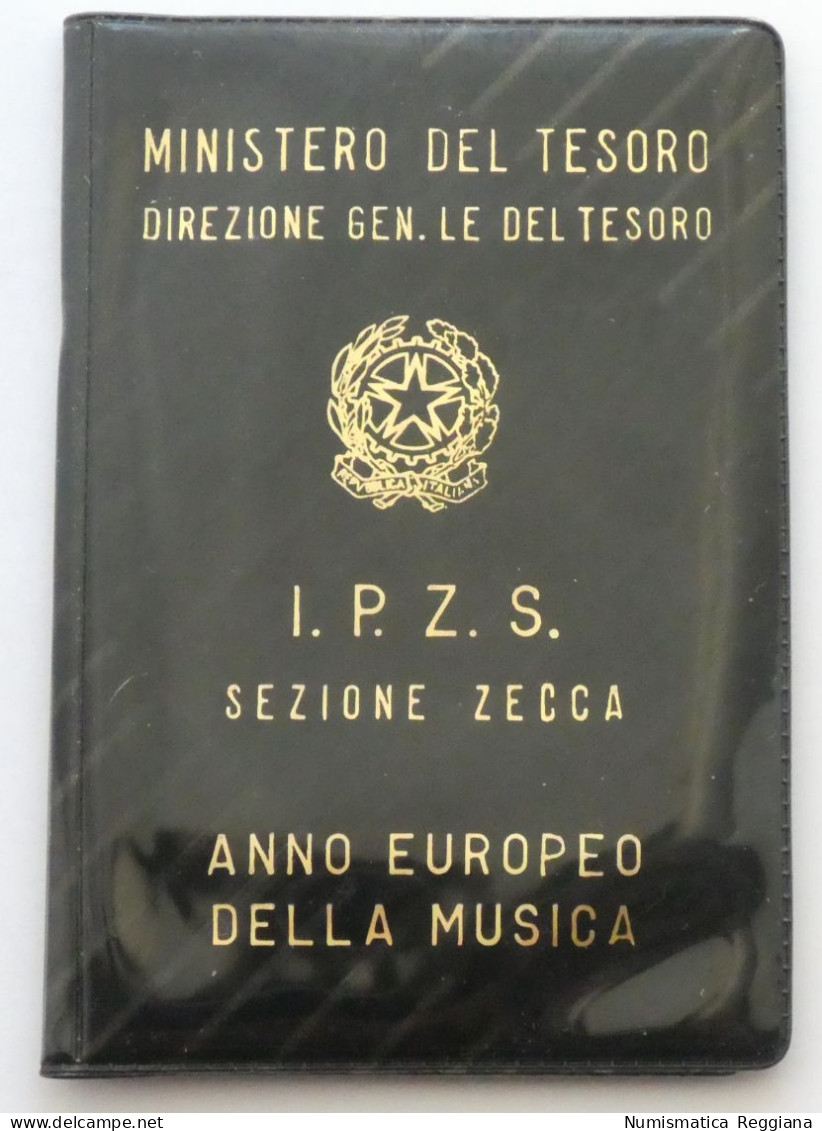 Repubblica Italiana - 500 Lire Argento 1985 Anno Europeo Della Musica FDC - Jahressets & Polierte Platten