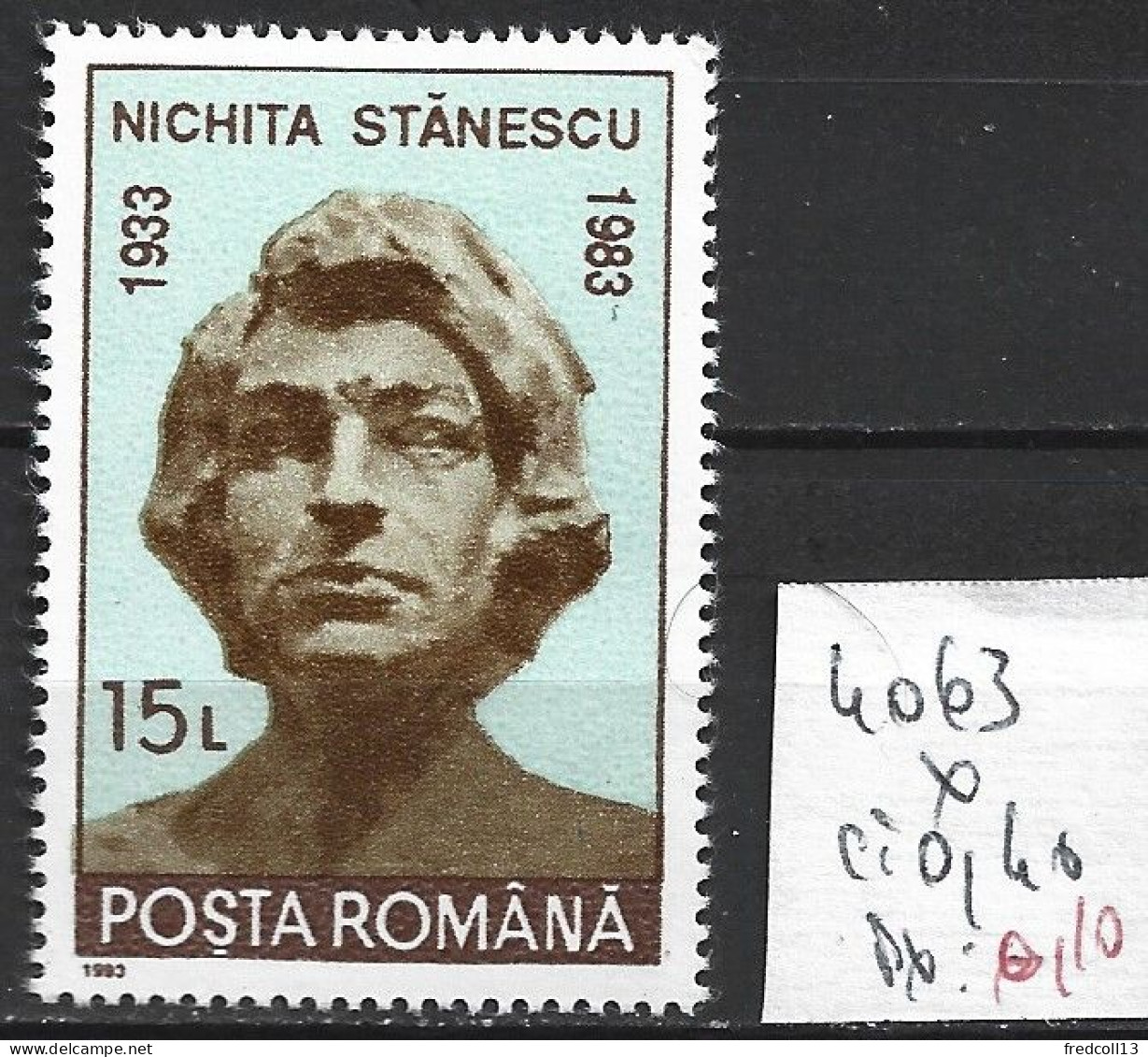 ROUMANIE 4063 * Côte 0.40 € - Unused Stamps