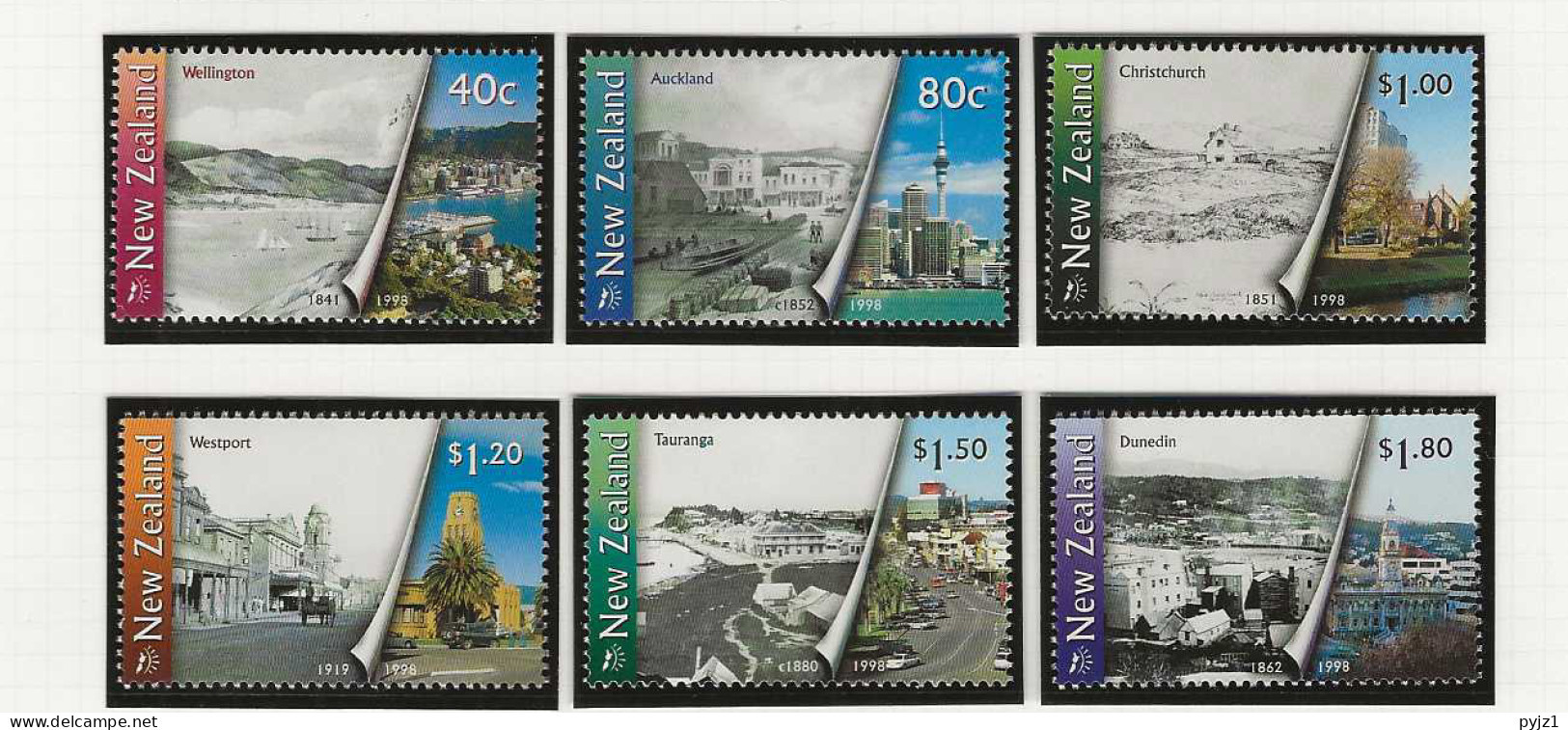 1998 MNH New Zealand Mi 1729=34 Postfris** - Unused Stamps