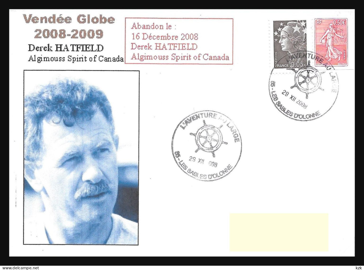 1 19	121/122		Vendée Globe 2008/09	-	Derek Hatfield  Sur Spirit Of Canada - Sailing