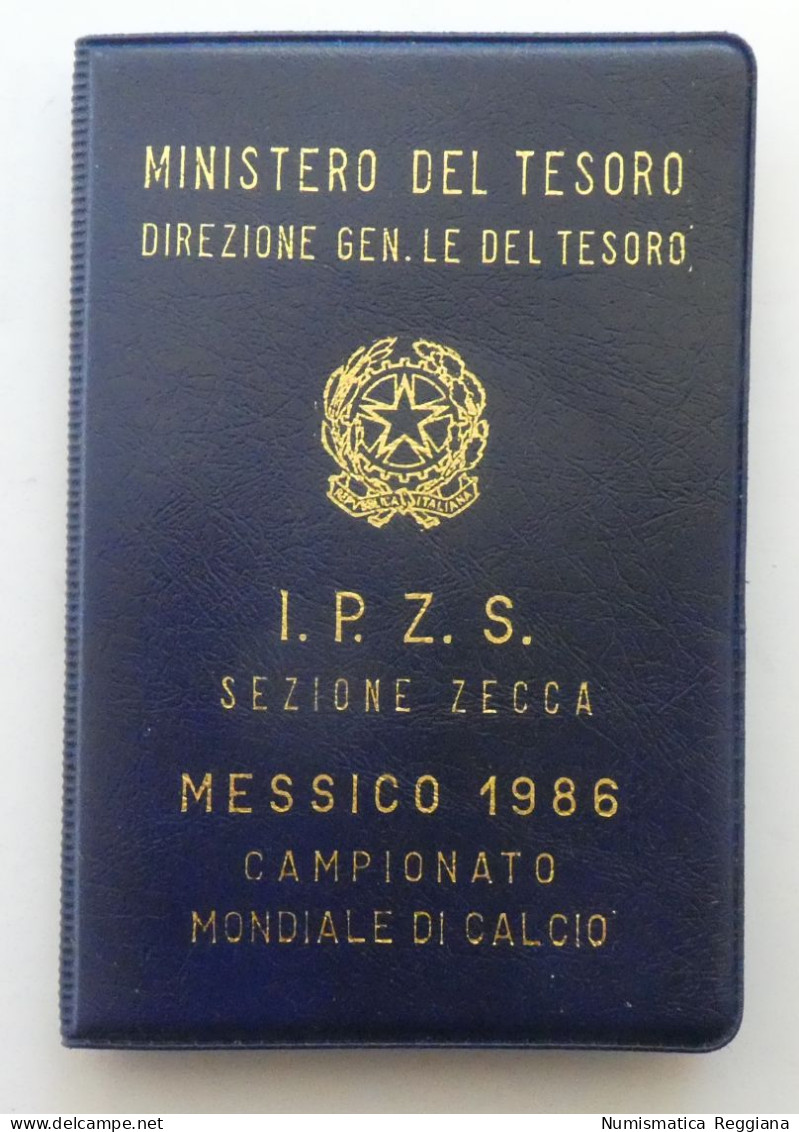 Repubblica Italiana - 500 Lire Argento 1986 Campionato Di Calcio Messico FDC - Set Fior Di Conio