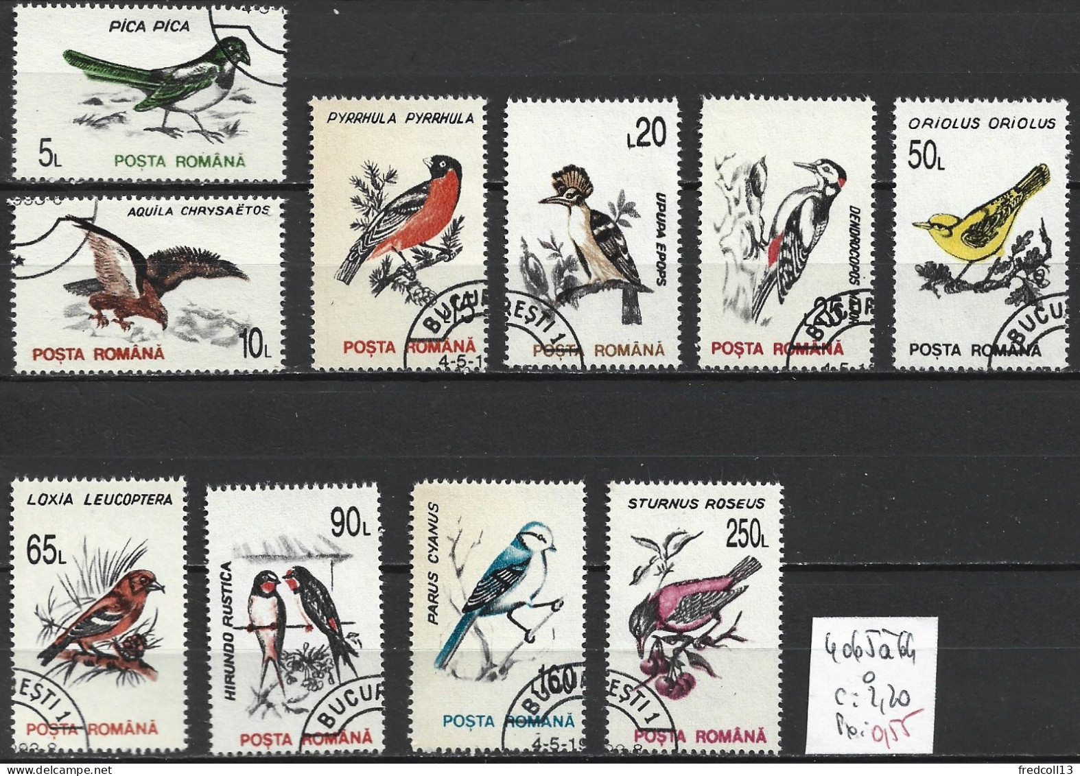 ROUMANIE 4065 à 74 Oblitérés Côte 2.20 € - Used Stamps