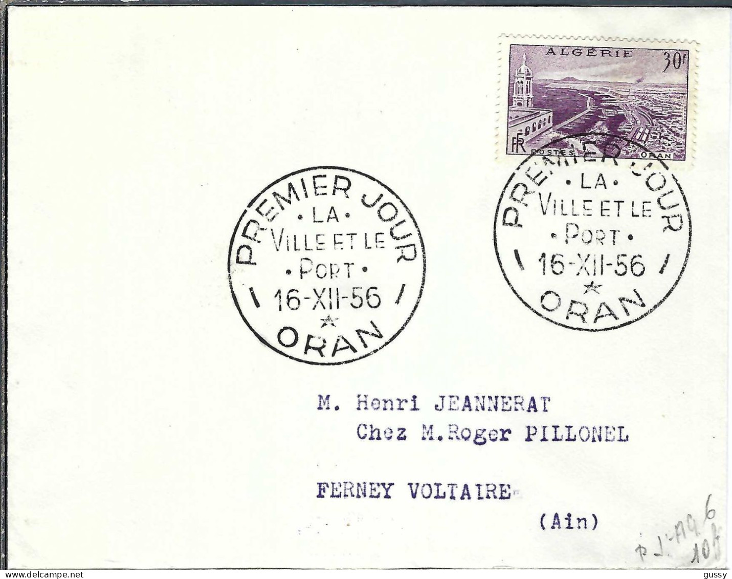 ALGERIE 1956: FDC - FDC