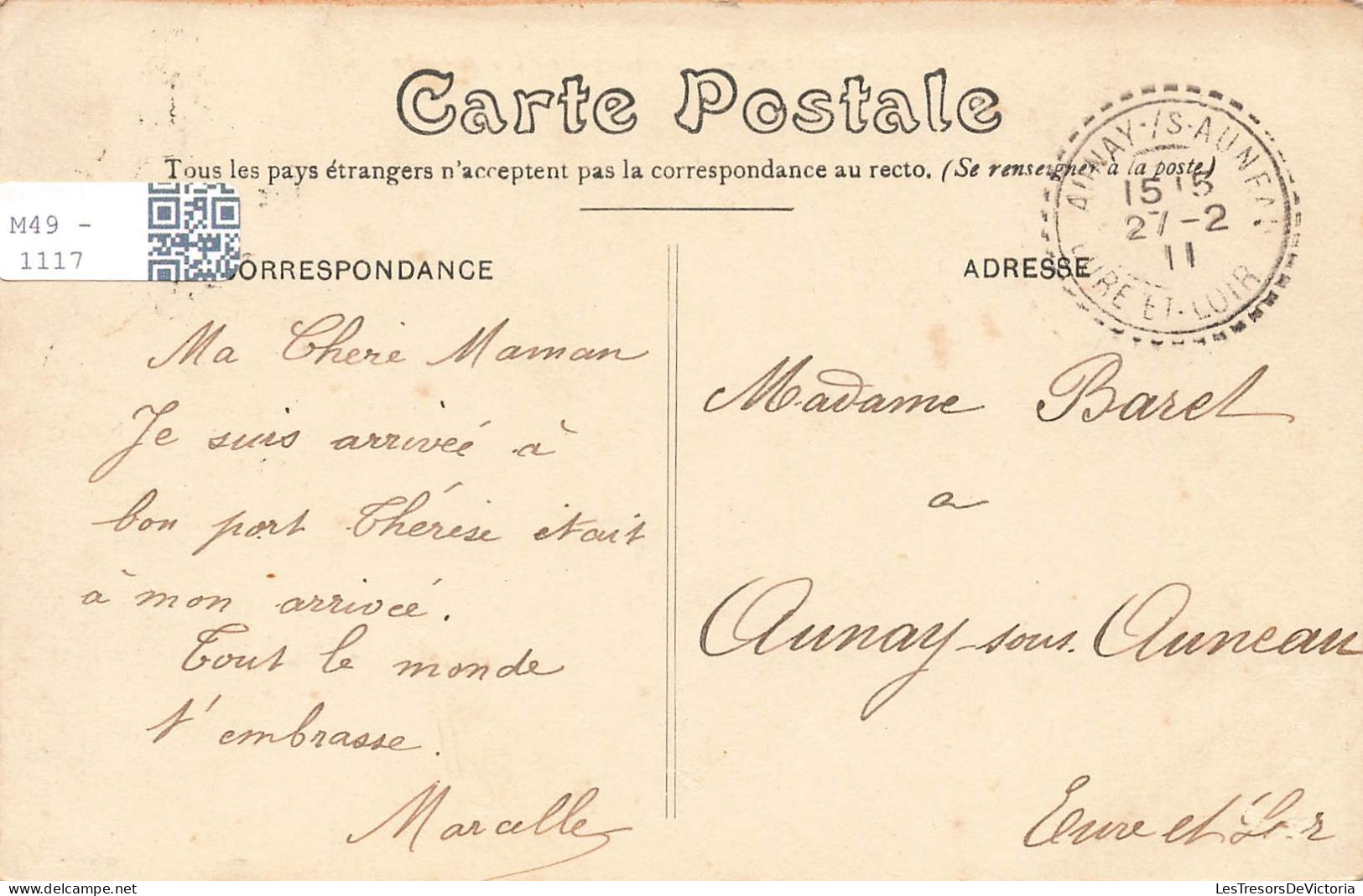 FRANCE - Chartres - Ecole Normale D'instituteurs - Carte Postale Ancienne - Chartres