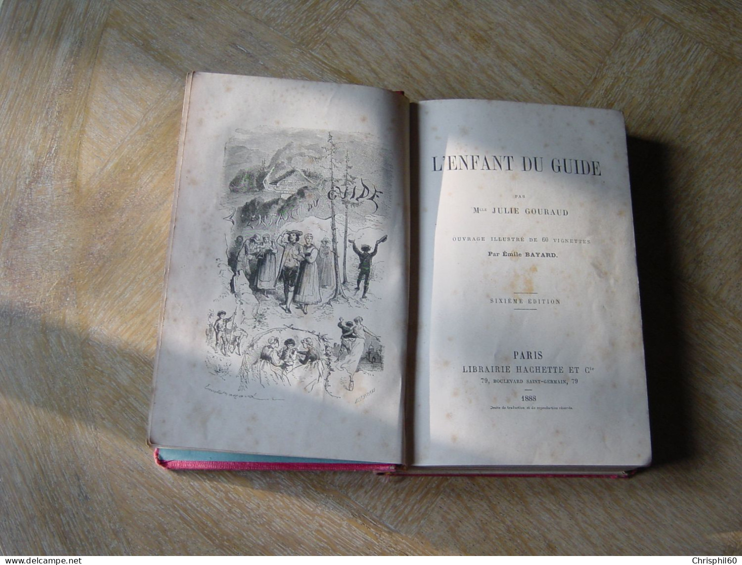 Livre Ancien L'enfant Du Guide 1888 - Paris Librairie Hachette - Bibliothèque Rose Illustrée - - Bibliotheque Rose