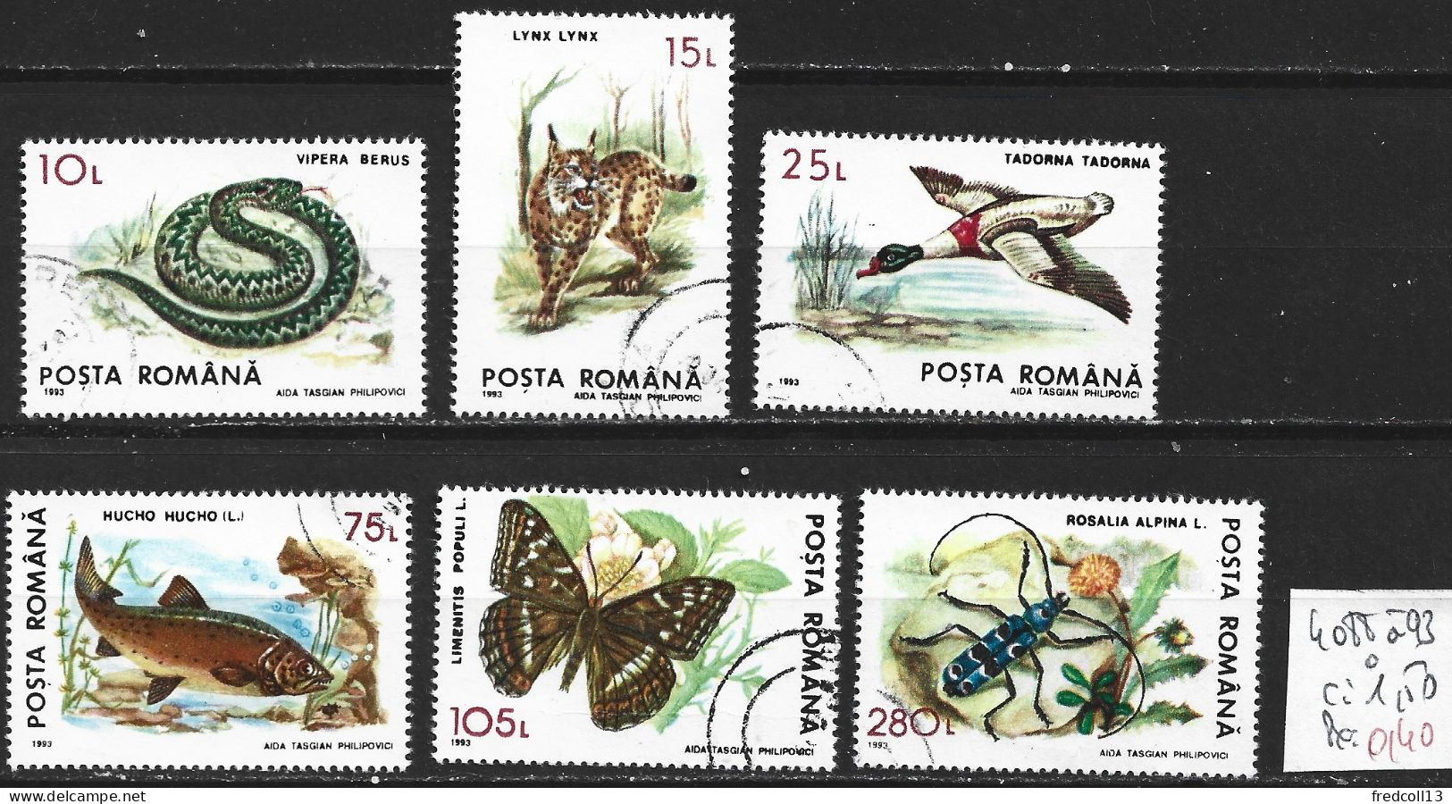 ROUMANIE 4088 à 93 Oblitérés Côte 1.50 € - Used Stamps