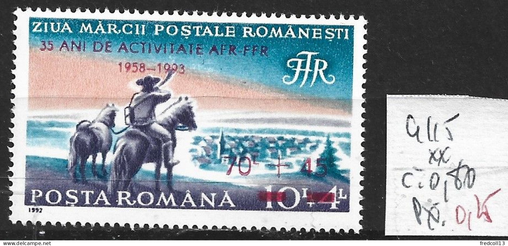 ROUMANIE 4115 ** Côte 0.80 € - Unused Stamps