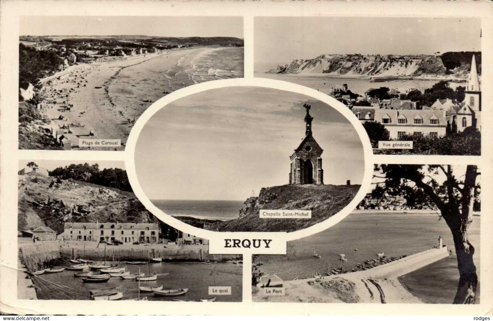 22 , Cpsm  ERQUY , Plage , Chapelle , Vue Générale , Port (12327) - Erquy