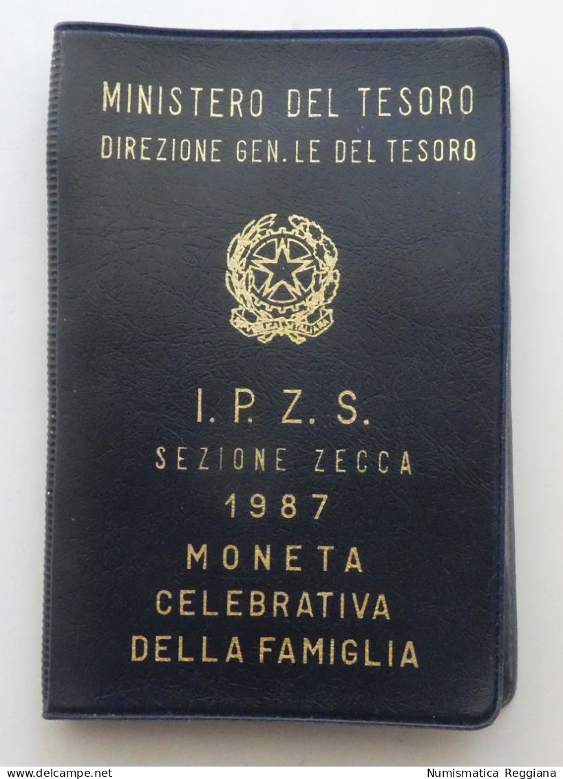 Repubblica Italiana - 500 Lire Argento 1987 Celebrazione Della Famiglia FDC - Jahressets & Polierte Platten