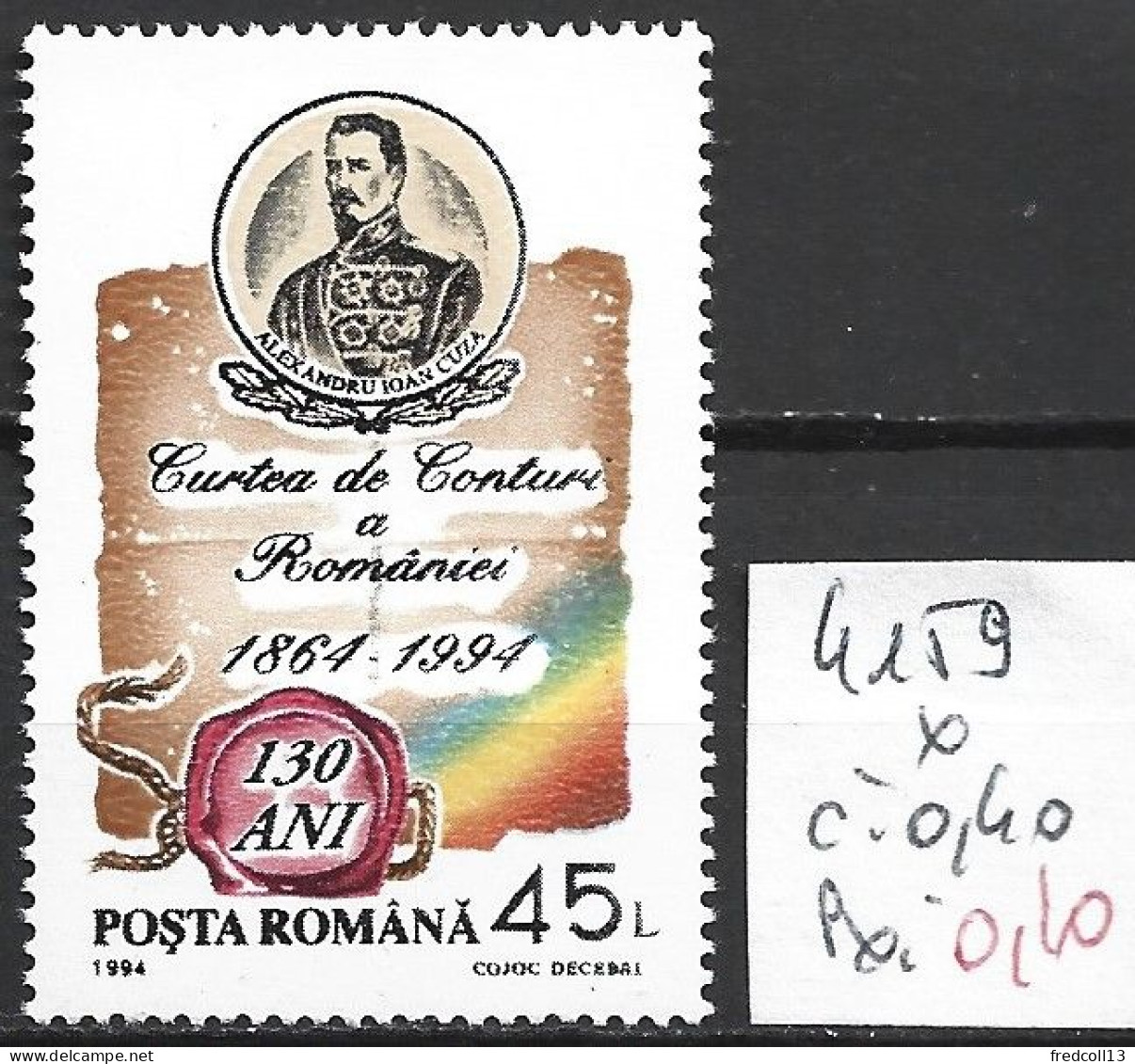 ROUMANIE 4159 * Côte 0.40 € - Nuovi