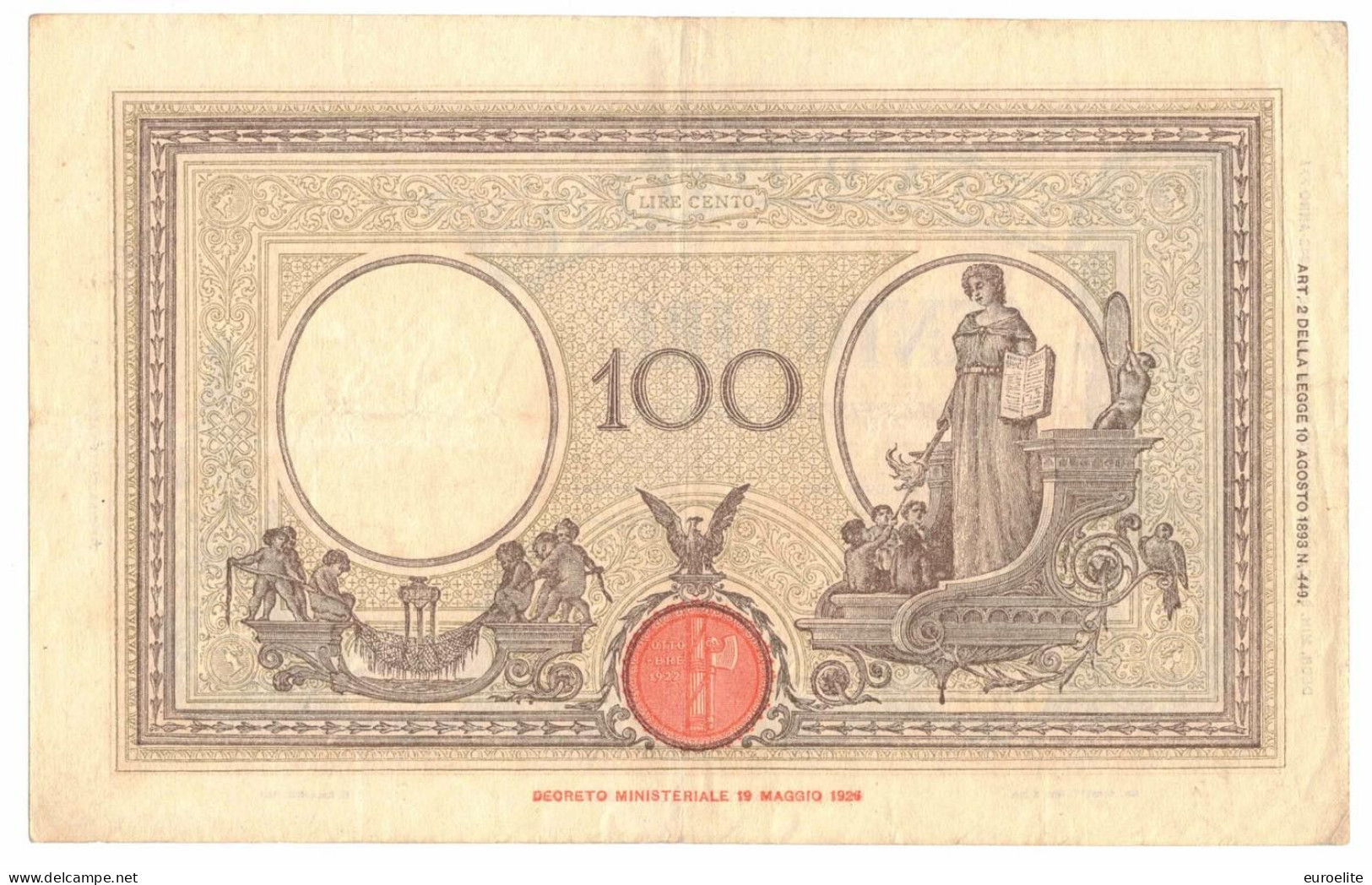 Regno D'Italia - Vittorio Emanuele III (1900-1943) - 100 Lire Grande B - 2.000 Lire