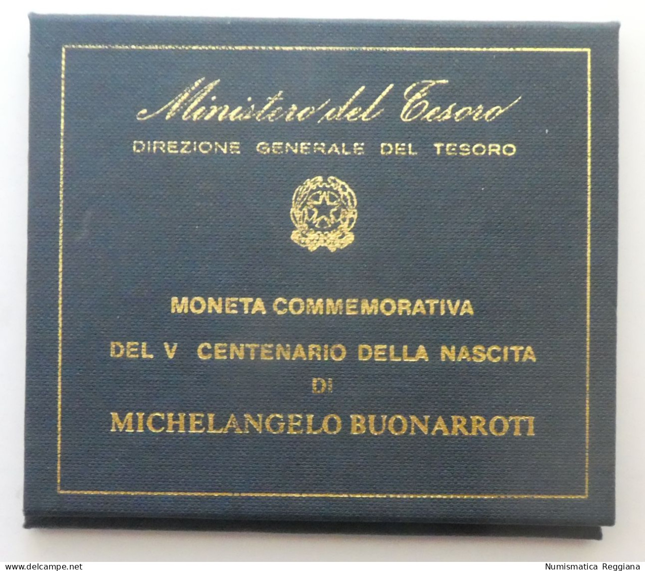 Repubblica Italiana - 500 Lire Argento 1975 Michelangelo Buonarroti - Jahressets & Polierte Platten